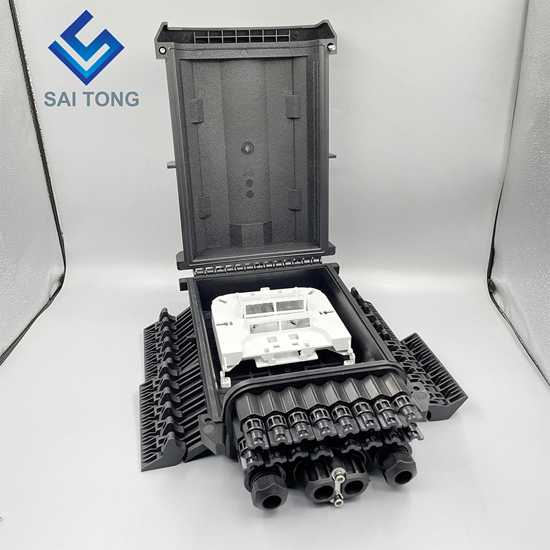 جعبه تقسیم فیبر نوری 16 هسته ای فیبر نوری Saitong جعبه تقسیم کننده فیبر نوری شکافنده Caja Nap Box PLC