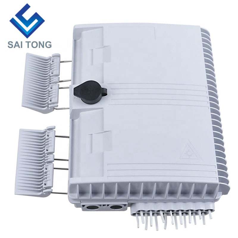 جعبه پایانه Cixi made16 هسته sc/upc FTTH جعبه توزیع 16 هسته ای کابل لاستیکی ضد آب Gland Gpon onu Fiber Junction Box