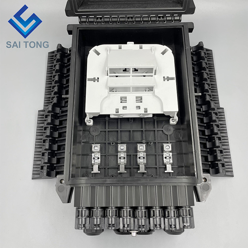 جعبه تقسیم فیبر نوری 16 هسته ای فیبر نوری Saitong جعبه تقسیم کننده فیبر نوری شکافنده Caja Nap Box PLC