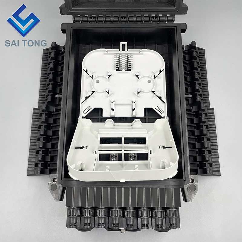 جعبه تقسیم فیبر نوری 16 هسته ای فیبر نوری Saitong جعبه تقسیم کننده فیبر نوری شکافنده Caja Nap Box PLC