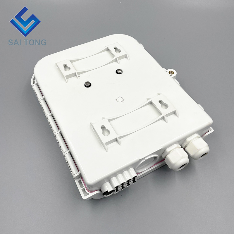 China Factory 48 core ftth box plc splitter 4 سینی جعبه توزیع نوری 2 در 8 پورت NAP برای تجهیزات فیبر نوری