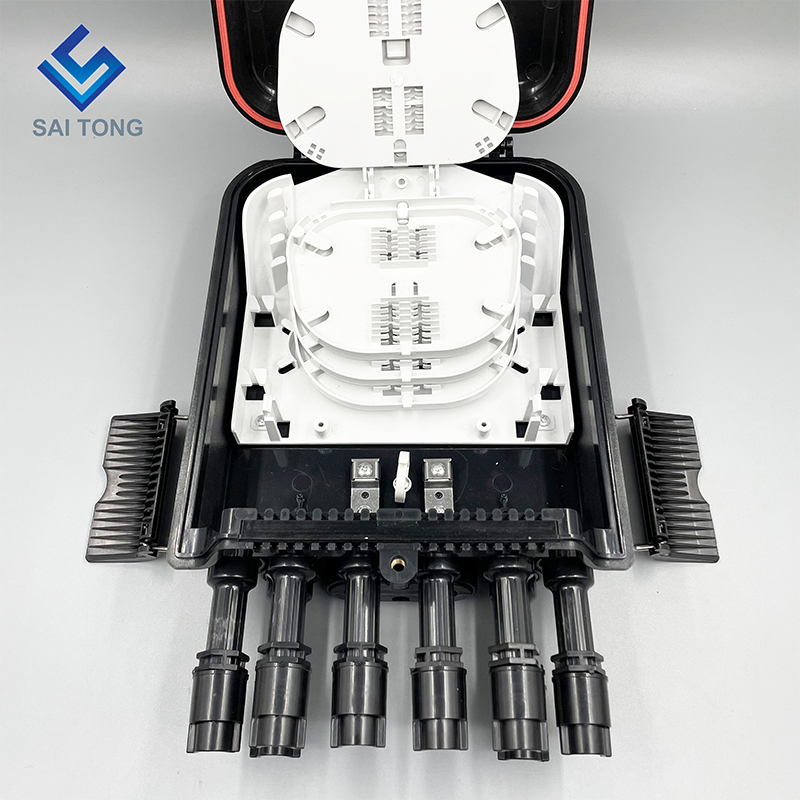 آمریکای جنوبی FTTH 2/8 پورت فیبرا Optica Cajas ترمینال فیبر ضد آب IP68 جعبه توزیع اتصال جدید با فلنج هواوی