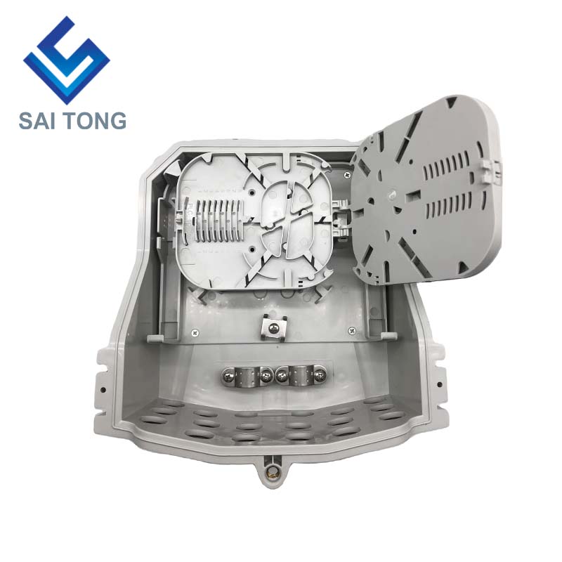 جعبه ترمینال فیبر نوری FTTH Saitong IP65 16 هسته ای PC+ABS Material Outdoor 16 پورت جعبه های توزیع با 2 سینی