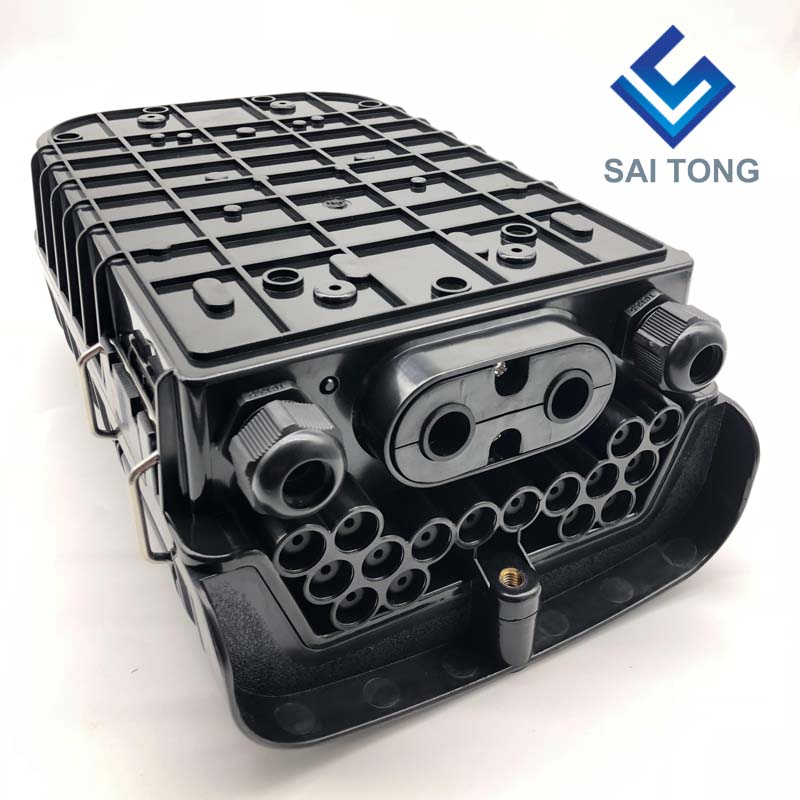 جعبه فیبر نوری Saitong Made16 Core PLC FTTH FTTX FTTP Fiber Termination Box IP65 Outdoor Optical Fiber Joint Box Nap