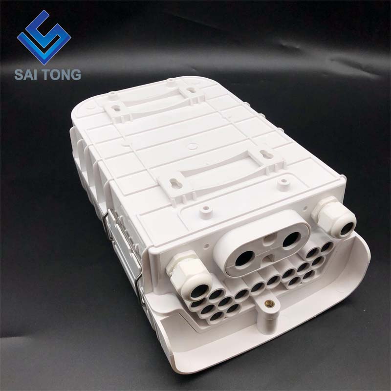 جعبه بسته شدن فیبر نوری Saitong 16 Core PLC FTTH FTTX FTTP Fiber Termination Box IP65 در فضای باز جعبه اتصال فیبر نوری سبک جدید