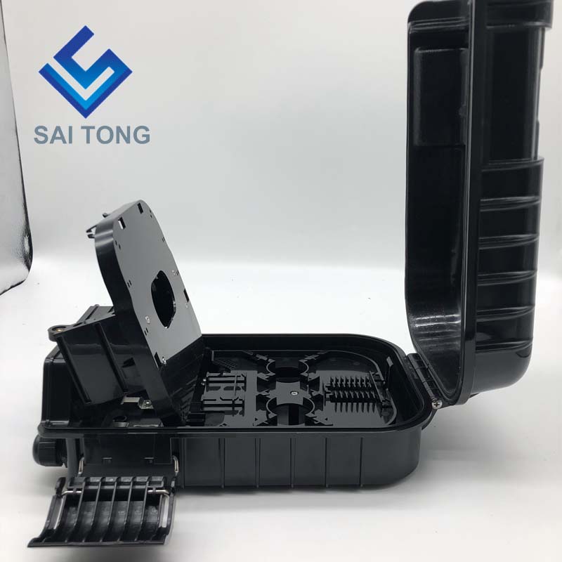 جعبه فیبر نوری Saitong Made16 Core PLC FTTH FTTX FTTP Fiber Termination Box IP65 Outdoor Optical Fiber Joint Box Nap