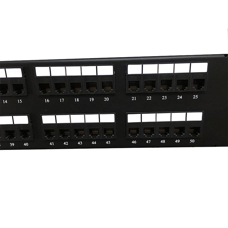 کت 2U 19 اینچی 50 پورت RJ11 Krone، براکت فولادی Cat3 Patch Panel Blank Patch Panel utp Cat3 RJ11