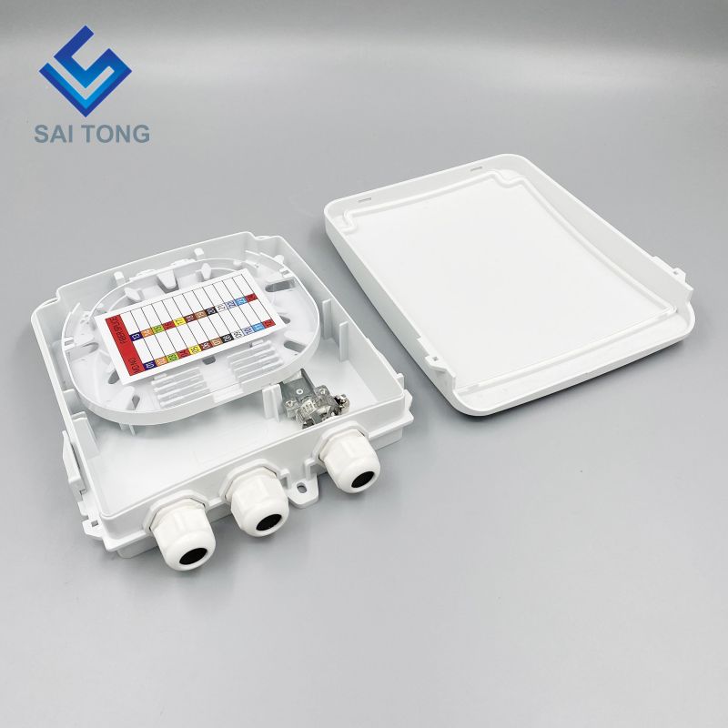 جعبه ترمینال فیبر نوری Cixi Saitong FTTH 8 Core داخلی با 8 پورت فیبر باکس دیواری 1 در/3 خروجی FDB محصول جدید