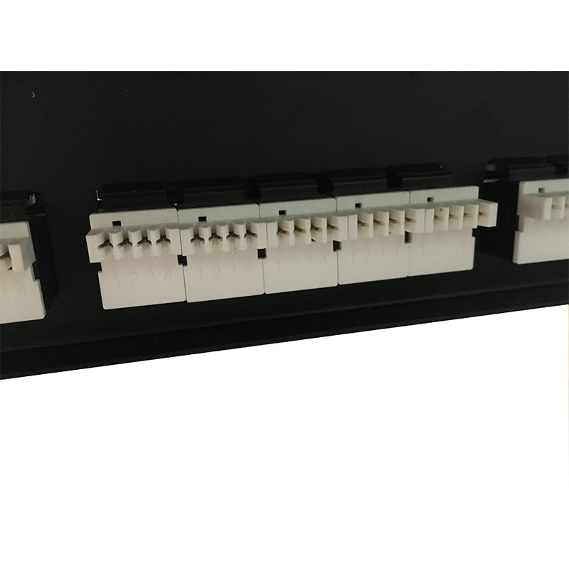 کت 2U 19 اینچی 50 پورت RJ11 Krone، براکت فولادی Cat3 Patch Panel Blank Patch Panel utp Cat3 RJ11