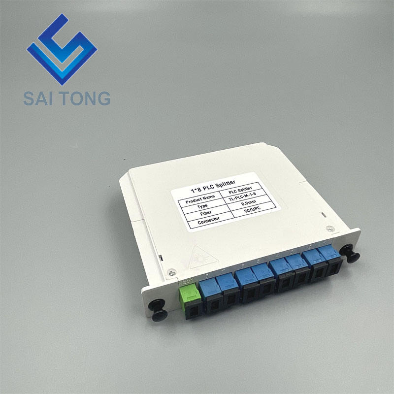 SC/UPC 1 x 8 فیبر نوری PLC اسپلیتر لوله کوچک نوع Splitter Plc شکاف ضد آب SC UPC LGX نوع جعبه کاست