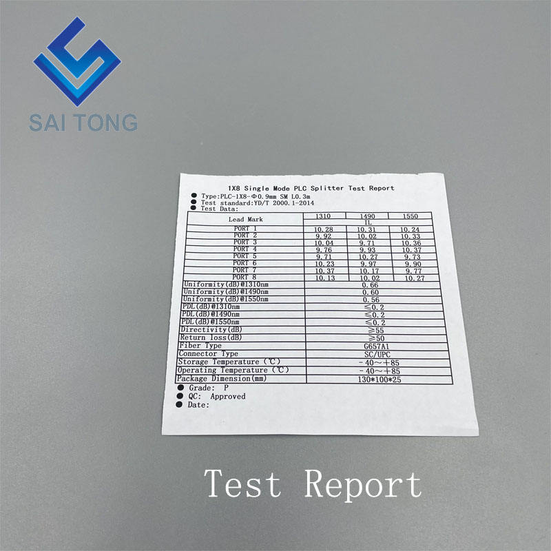 SC/UPC 1 x 8 فیبر نوری PLC اسپلیتر لوله کوچک نوع Splitter Plc شکاف ضد آب SC UPC LGX نوع جعبه کاست