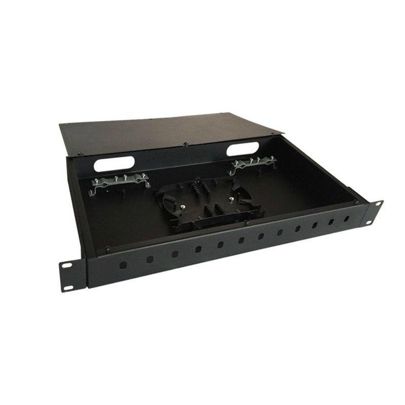 قاب توزیع فیبر نوری 19 اینچی ftth 12 پورت fc st rack mount rack patch panel/ rack mount ODF